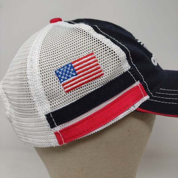 CountryMark Co-Alliance Mesh Back Snapback Hat Black White Embroidered Logo OSFA - Picture 7 of 12